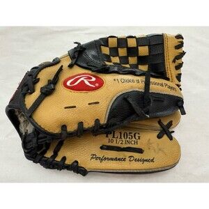 Rawlings PL105GB Baseball Glove 10.5 Inch Leather Basket Web Youth Model